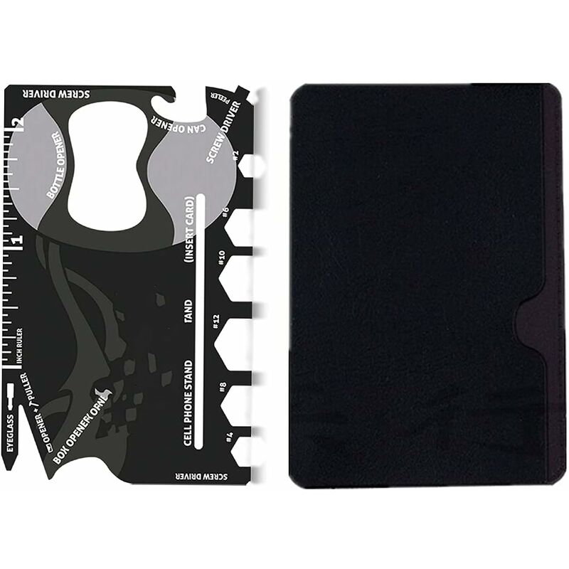 Multi Tool,18 In 1 Multifunction Card Tool Holder Stainless Steel Multi-Tools Pocket Tools Gadget Bottle Opener Men - Image 1