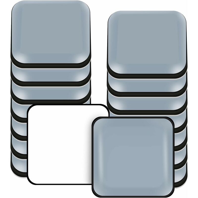 Furniture Sliders, 16 Pieces Ptfe Teflon Square Self-Adhesive Furniture Sliders Suitable For Smooth Floors And Carpets - Image 1