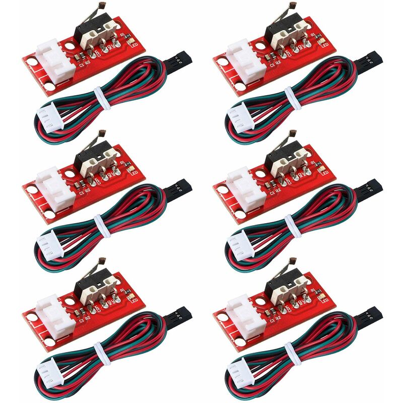 6 pcs Mechanical Limit Switch End Stop For 3D Printer Reprap Prusa Mendel Cnc Arduino Mega 2560 Ramps 1.4 - Image 1