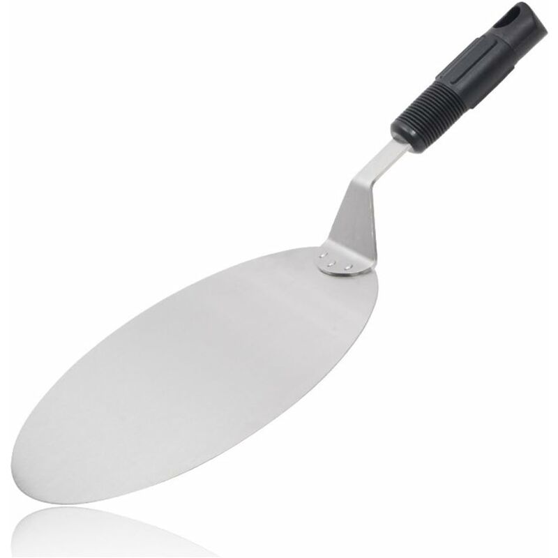 ROund Stainless Steel Pizza Peel With Non-Slip Handle Ideal For Cakes, Pizzas, Pies - Image 4