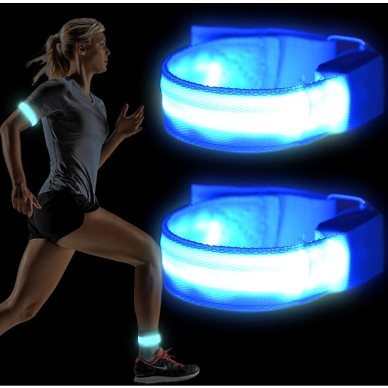 LED Reflective Arm Band Safety Bracelet Luminous Wristbands Waterproof Light Band Night Safety Reflective Strap For - Image 1