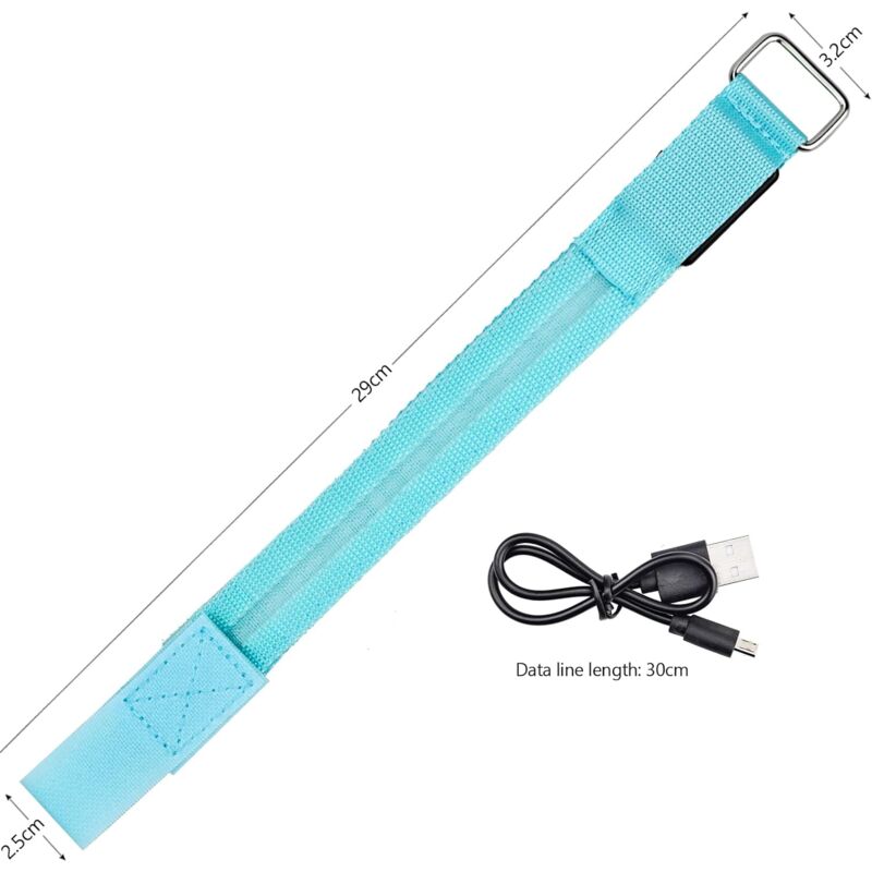LED Reflective Arm Band Safety Bracelet Luminous Wristbands Waterproof Light Band Night Safety Reflective Strap For - Image 2