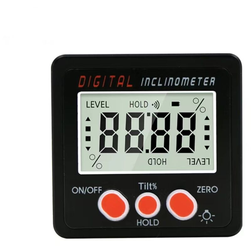 Digital Inclinometer Protractor 4 90° Level Box Angle Finder Backlight Bevel Gauge Magnetic Base Gauge In/Ft Mm/M With - Image 1