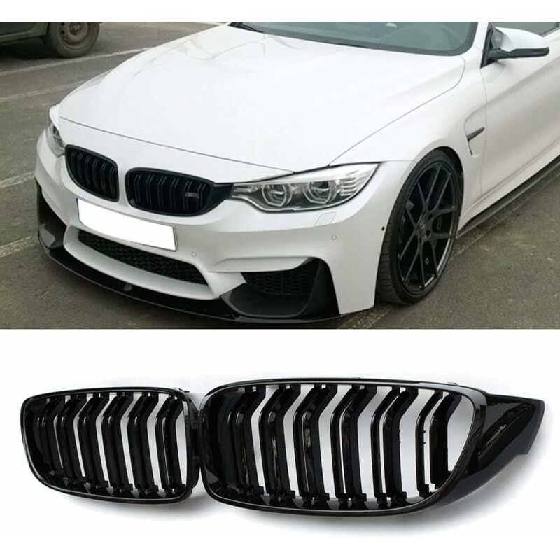Car Front Grille Grill - Gloss Black - Image 1