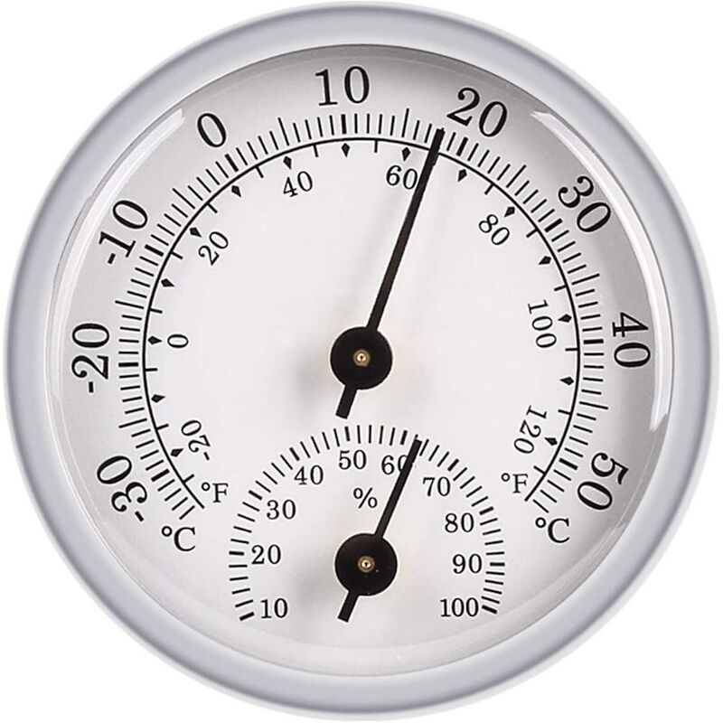 Hygrometer Thermometer, Humidity Sensor Monitor Detector Measurements, Analog Thermometer Used Indoor/Outdoor Patio - Image 1
