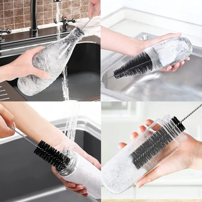 2 Pack Bottle Brush Cleaning Brushes Bottle Brush Advanced Cleaning For Glass Bottles Thermos Baby Bottles And Cups. - Image 3