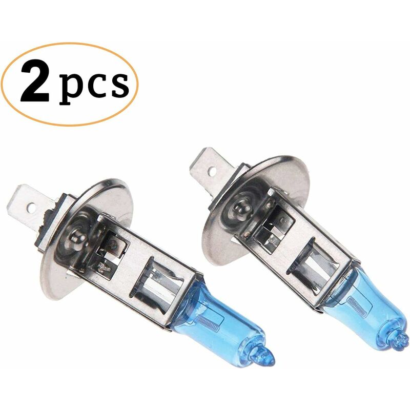 Halogen Headlight Bulb Super White 5000K 12V 100W H1 - Image 1