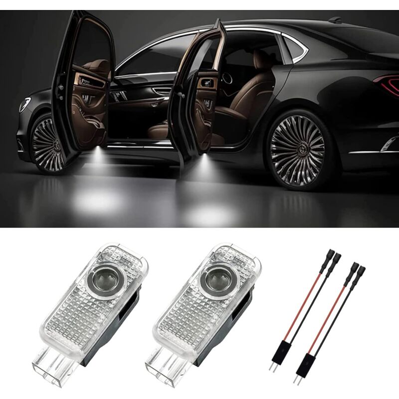 2 pcs Door Light, Entry Door Lighting Projection, Car Door Projector For A1/A3/A4/A5/A6/Q3/Q5/Q7/A7/A8/R8 - Image 1