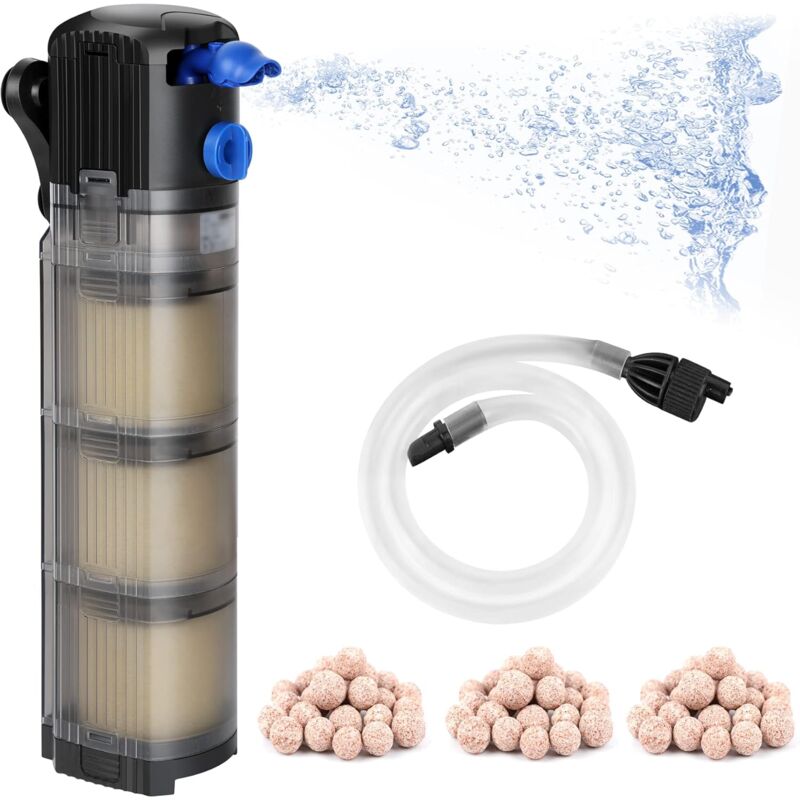 Aquarium Internal Filter Adjustable 3 In 1 Aquarium Pump For 100-300L Freshwater Or Saltwater Aquarium 1500L/H 25W - Image 1
