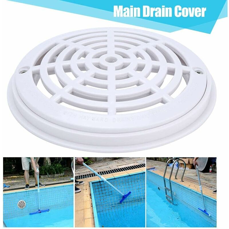 ROund Main Drain Cover Swimming Pool Drain Cover Suction Cover For Pool Replacement Hose Fittings Accessories - Image 2