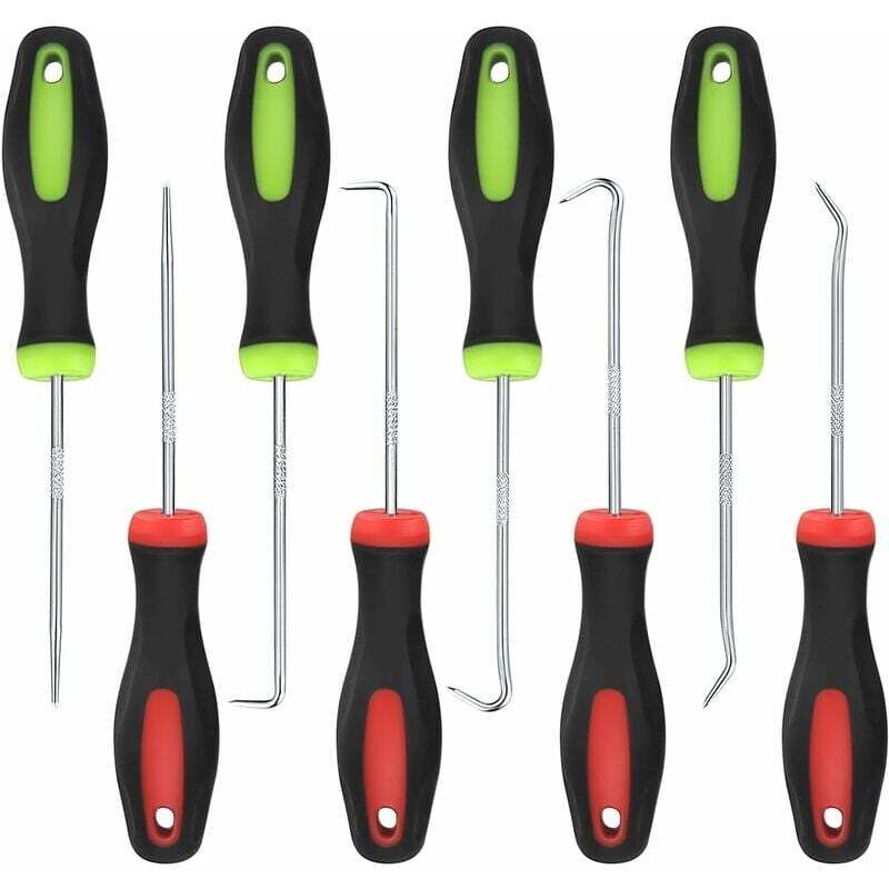 8 Pieces Precision Mechanics Pick And Screwdriver Set, Long Reach Hooks, Pick And Hook, Precision Picks And Hooks, - Image 1