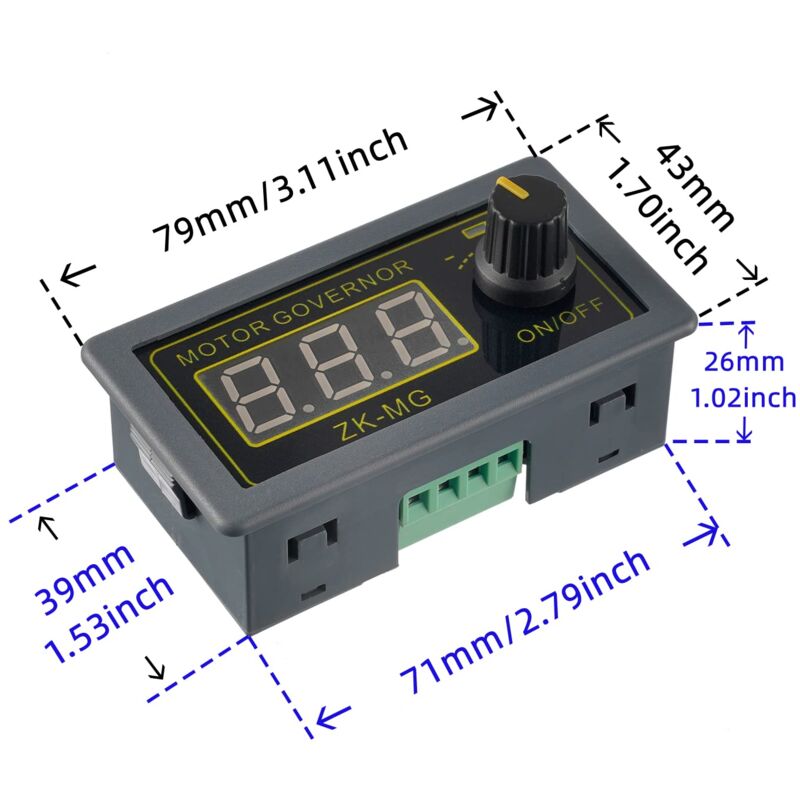 Pwm Motor Speed Controller Adjustable Speed Regulator With ROtary Switch Continuously Variable Dc 5V 12V 24V 150W - Image 2