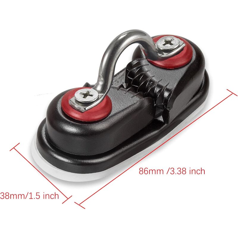 ROpe Cleats, Ball Bearing Quick Entry Cam Cleats For Line Sizes Up To 5/8 Inch, Dinghy Accessories - Image 2