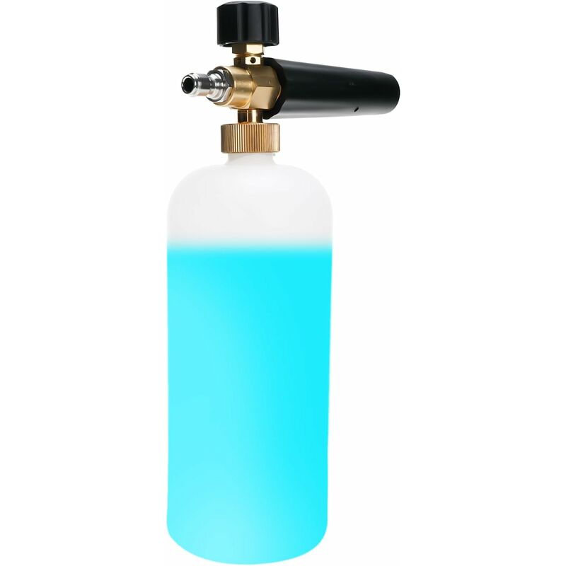 Car Foam Cannon, 1L Foam Lance For High Pressure Washer, Brass Parts, Adjustable Concentration, Adjustable Spray Range - Image 1