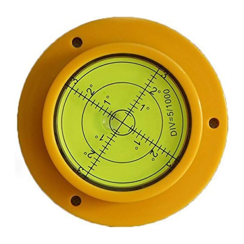 90Mm Precision ROund Spirit Level With Mounting Holes For Motorhome - Image 1