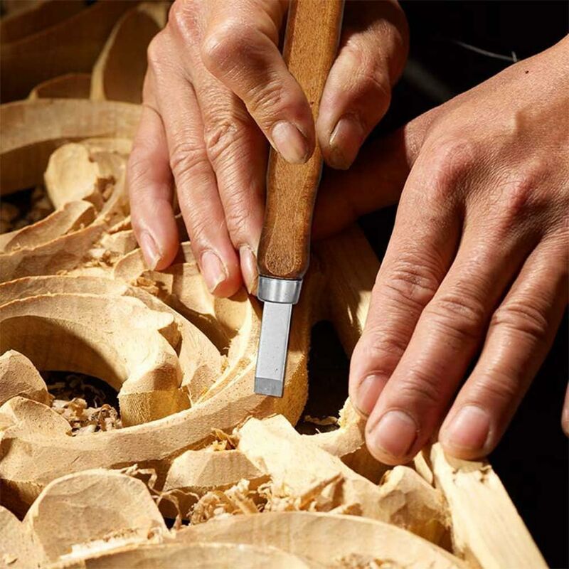 12 pcs Wood Carving Tool Kit - Professional Carving Chisels Knife Handle Carving Sculptures Expert Carpenter Beginners - Image 4