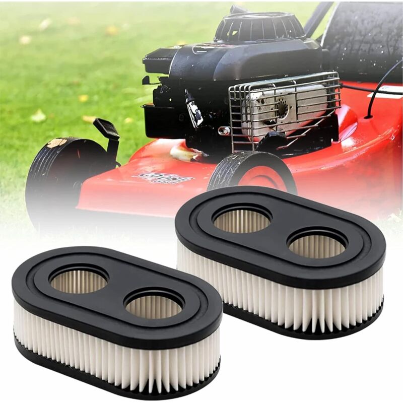 2 pcs Lawn Mower Air Filter, Air Filter For Briggs & Stratton 798452 And 5432 Engine Parts, Lawn Filter Suitable For - Image 1