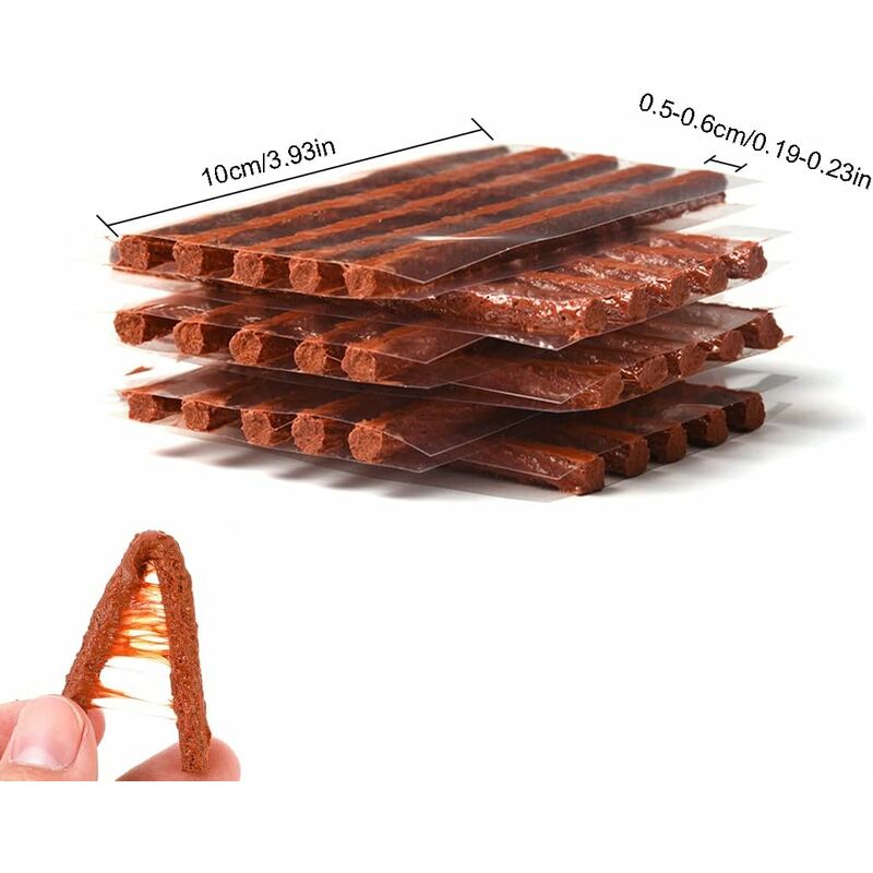 30 pcs Tire Repair Strips Car Tire Repair Tubeless Tire Repair Wick Tire Repair - Image 2