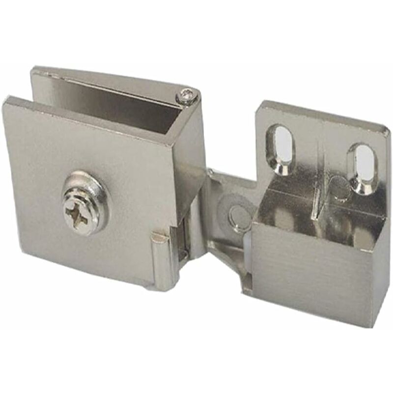 1 Pair Frameless Glass Door Hinges, Side Recessed Glass Cabinets, Shower Door Hinges, Furniture Glass Cabinet And Door - Image 2