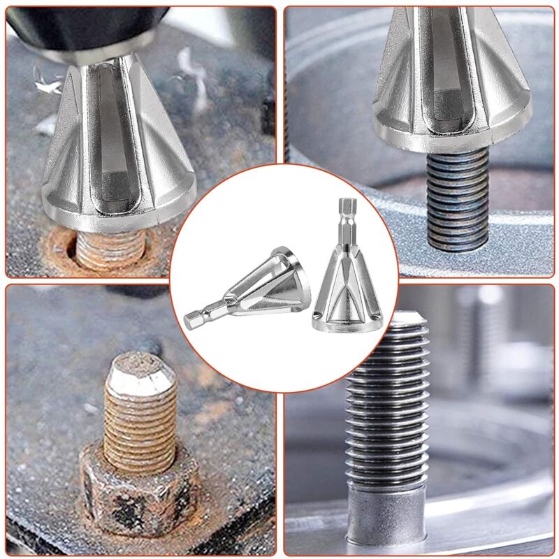External Chamfer Deburring Tool For Drill Bit, Burr Removal Bit Quickly Repairs DAmaged Metal External Chamfer - Image 2