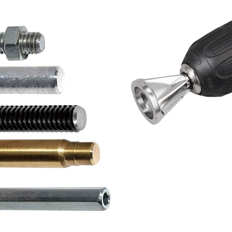 External Chamfer Deburring Tool For Drill Bit, Burr Removal Bit Quickly Repairs DAmaged Metal External Chamfer - Image 3