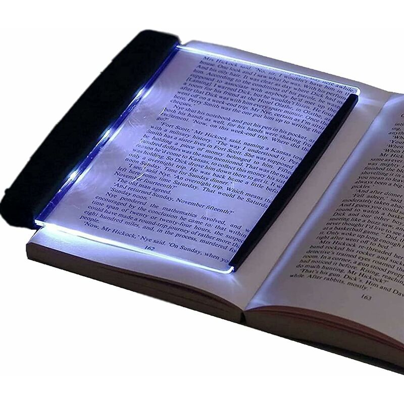 LED Reading Lamp Night Light Wedge Book Eye Care Portable Bookmark Light Bright Book Board For Reading In Bed, Car - Image 1