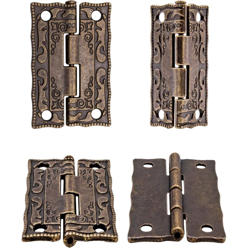 6 pcs Mini Metal Hinges Vintage Style 36 X 23Mm - Image 3
