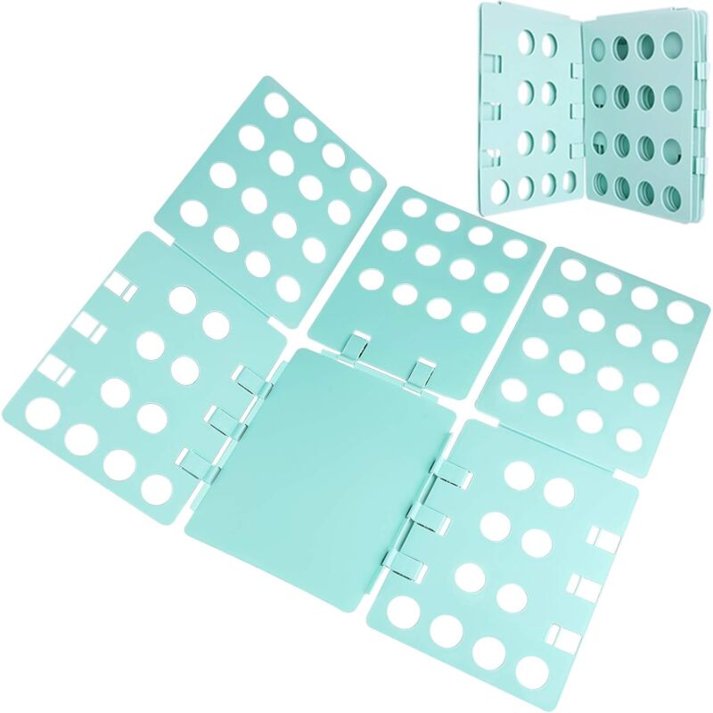 Folding Board, Foldable Organizer With Flip For Adults Clothes Folder Clothing Folder Shirt T-Shirt Green - Image 1