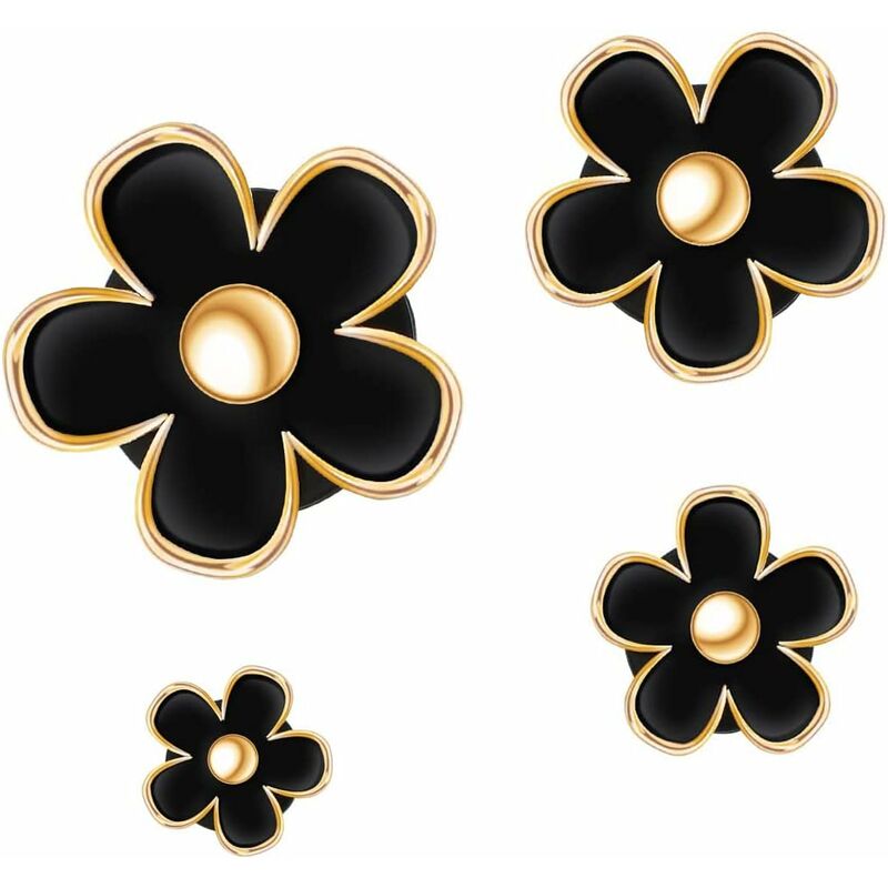 DAisy Flower Vent Clips,4 pcs Air Conditioning Outlet Clip Diffuser Vent Clip Car Air Freshener Flower Clip For Car Vent - Image 1