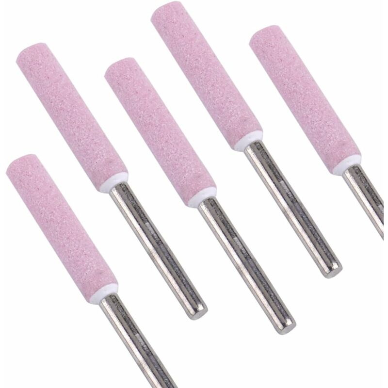 5 pcs Chainsaw Sharpener Grinding Stone File 4.8Mm 3/16 Chainsaw Sharpener - Image 1