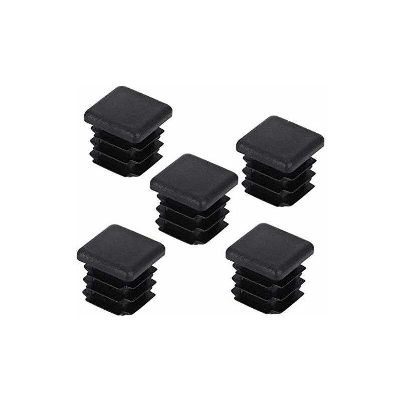 Decareta 20 pcs Chair Leg Cap, Square Pipe Cap, Plastic Square Post Cap For Furniture Feet Trampoline Cabinet Shelf - Image 1