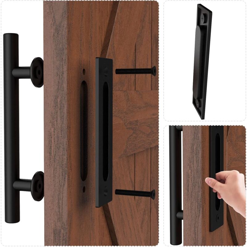 Sliding Door Handle Black Door Handle Modern Barn Door Handle - Image 4