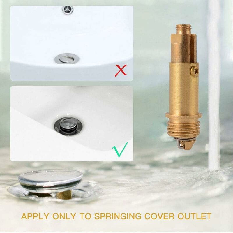 Brass Sink Drain Pipe With Spring Mechanism And Bolt - Image 4