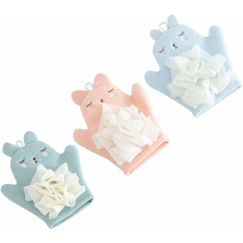 Children'S Bath Sponge Glove Cartoon Baby Kids Bath Shower Gloves Bath Sponge Bath Puppet Washcloth Towel With Animal - Image 1