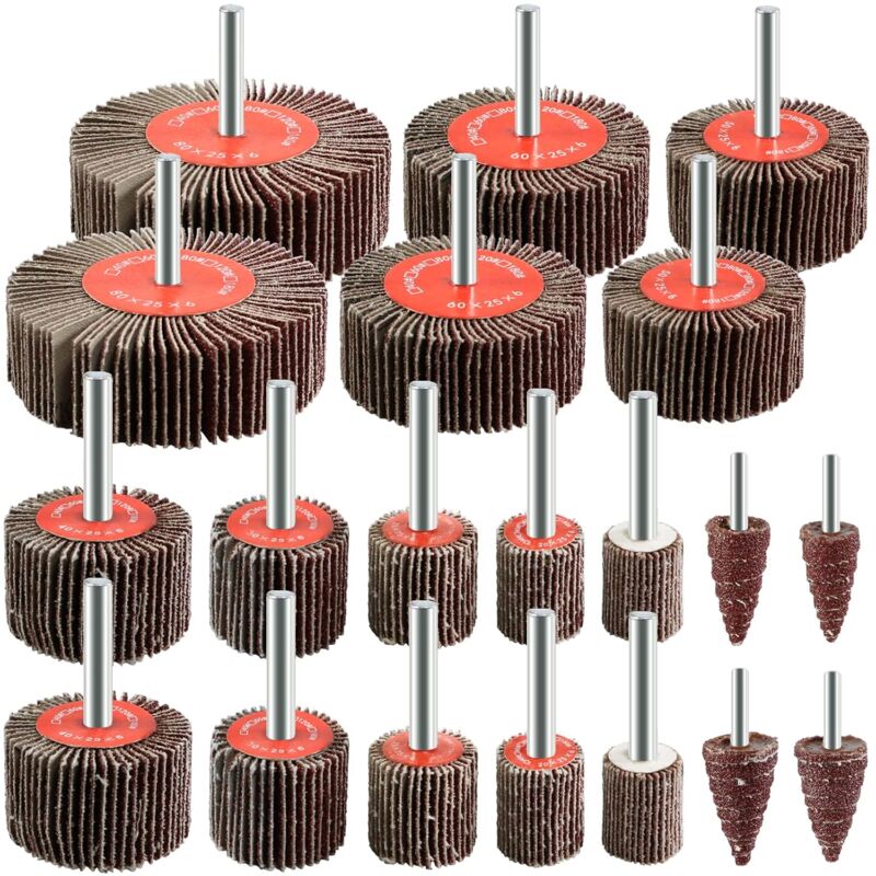 20 pcs Abrasive Wheel 80 Grit Flap Disc For Brush Sanding Drill Accessories Polishing Wood Metal - Image 1