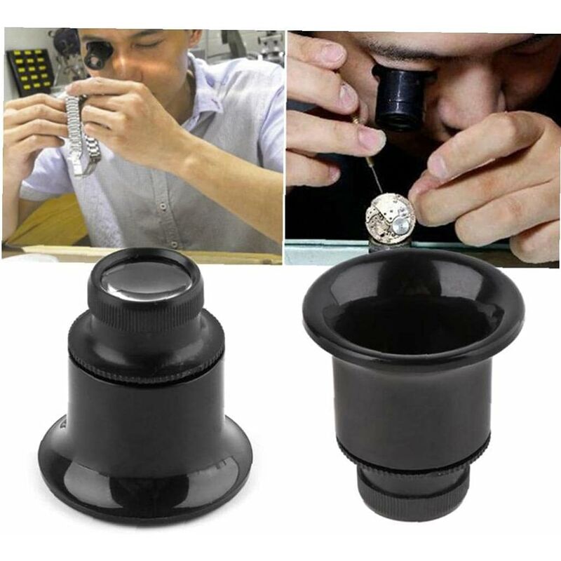 Magnifying Glasses, 20X Magnification Watchmaking Tool Magnifier Loupe Magnifier Set For Watching Jewelry Repair - Image 3