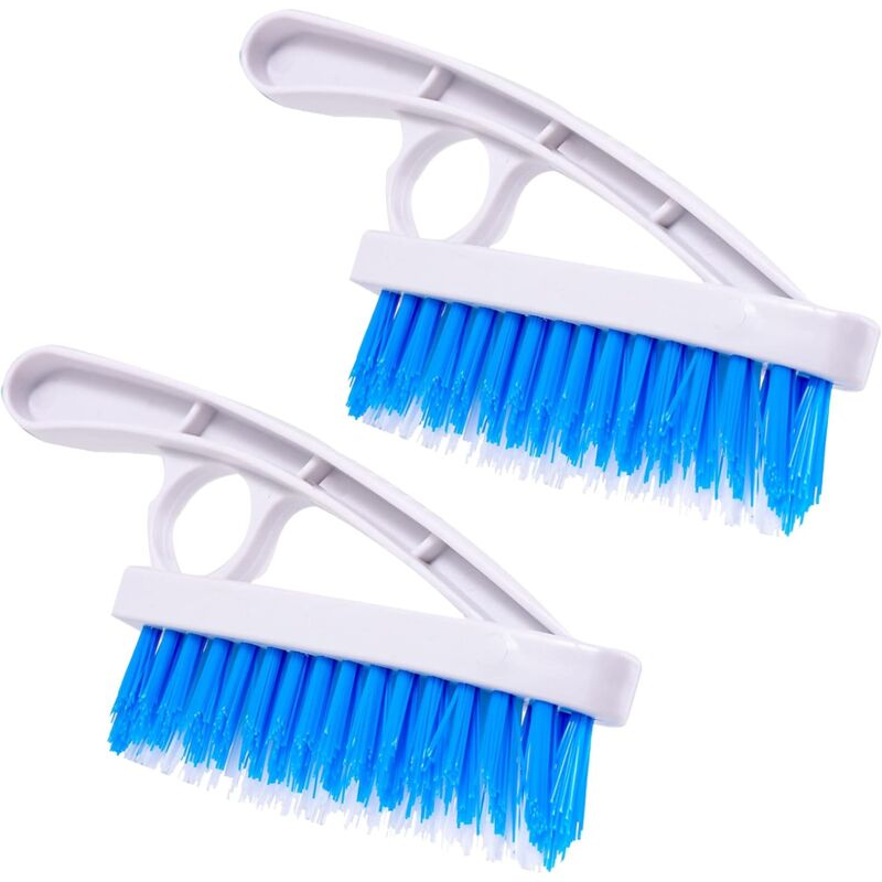 2 Pack Grout Scrub Brush - Stiff Nylon Bristle Scrub Brush For Bathtub, Shower - Floor Grout & Tile Cleaning Brush For - Image 1