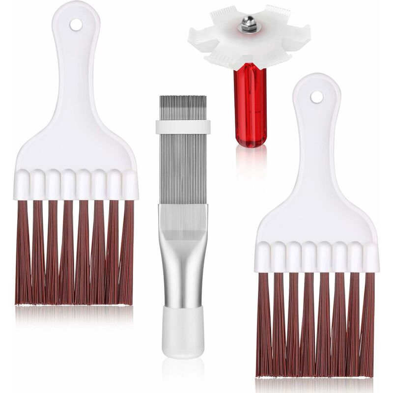 4 Pieces Air Conditioner Condenser Comb Air Conditioner Comb Ac Fin Comb Refrigerator Stainless Steel Comb, 3 Styles - Image 1