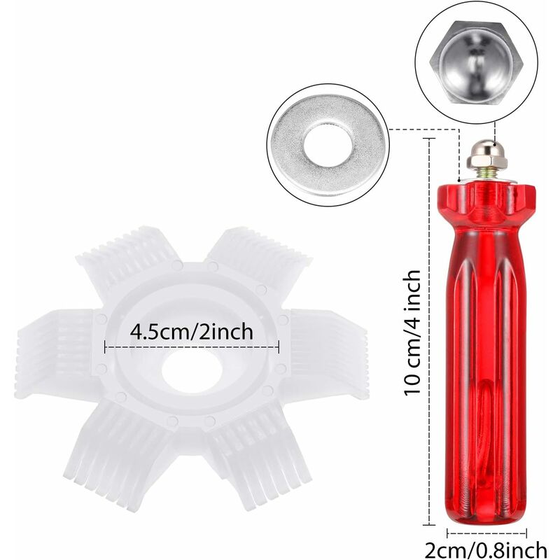 4 Pieces Air Conditioner Condenser Comb Air Conditioner Comb Ac Fin Comb Refrigerator Stainless Steel Comb, 3 Styles - Image 3