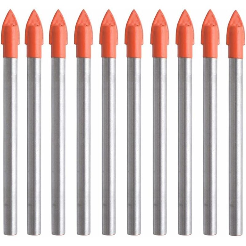 10 Steel Drill Bit For Tile Glass Ceramic Marble And Mirror 6Mm Tungsten Carbide Tip For Hard And Fragile Materials - Image 1