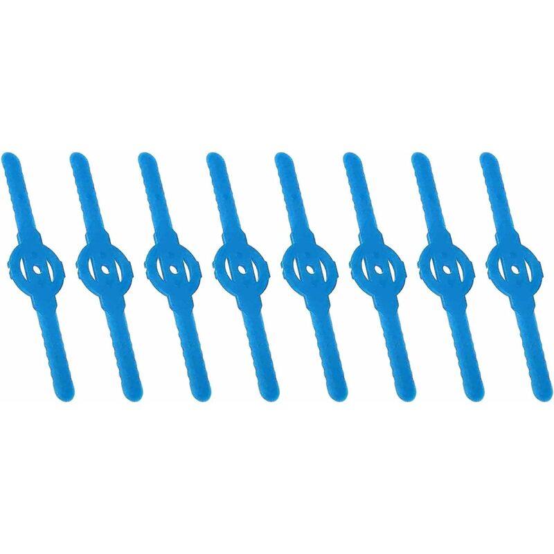 8 pcs Plastic Trimmer Replacement Blades For Grass Trimmer Plastic Lawn Mower Blades, Grass Trimmer Brush Cutter Grass - Image 1