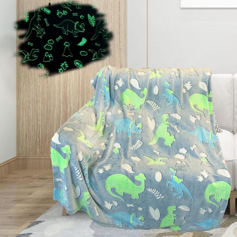 Kids Cozy Blanket, Glow In The DArk Soft Cozy Blanket, Sofa Bed Fluffy Blanket For Girls Boys. (150200 Cm) - Image 1