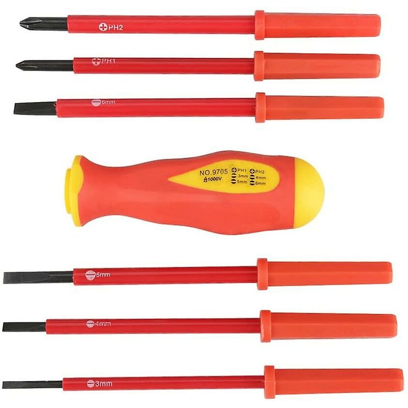 Cross Environmental Insulation Electrician Screwdriver, For Home Repairs, For Construction Workers, For Electricians - Image 1