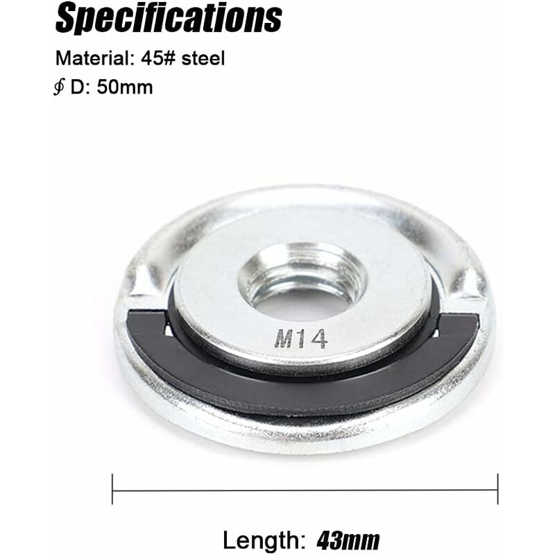 Angle Grinder Nuts Lock Nuts Angle Grinder Accessory Quick Utility Clamping Tool M14 14Mm Fit - Image 4