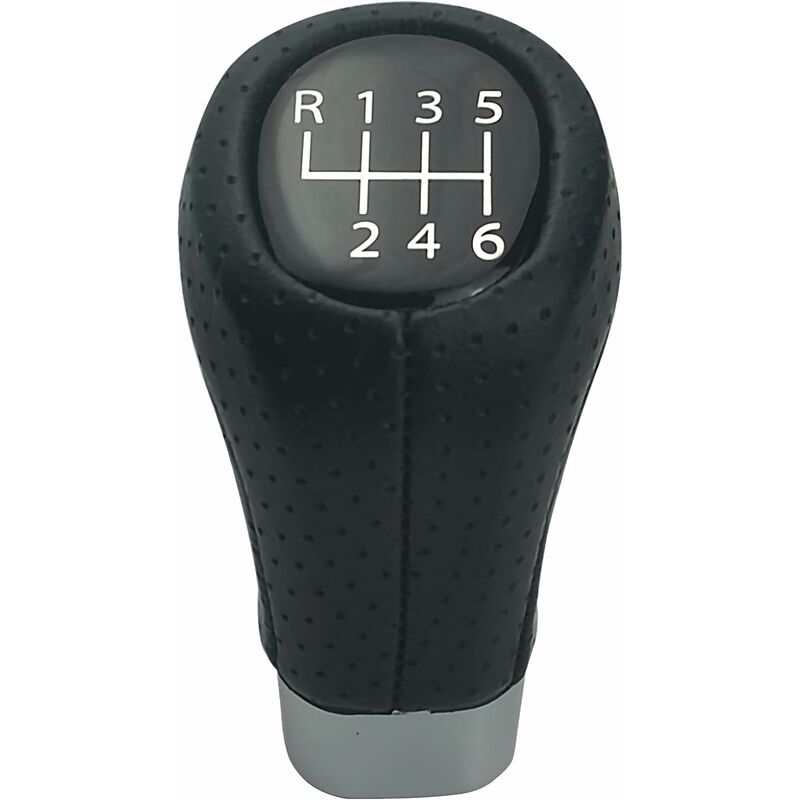 6 Speed Gear Shift Knob Leather Fits For Bmw E34 E36 E38 E39 E46 E53 E60 E61 E63 - Image 1