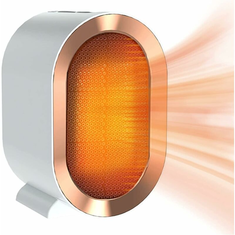 1200W ceramic PTC electric fan heater, two temperature settings, overheat protection, rapid heating, quiet operation, energy saving. - Image 1