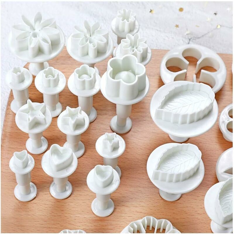 33 Pieces Fondant Cake Decorating Tools Set For Birthday Cake Decorating Fondant Cookie Sugar Paste - Image 1