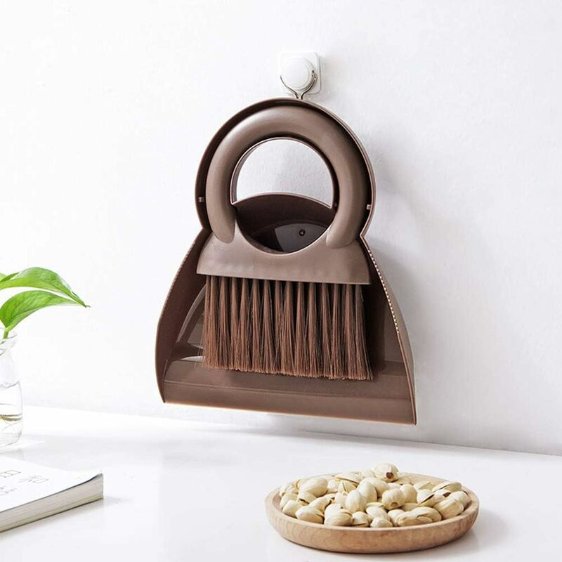 Dustpan And Brush Set Multifunctional Cleaning Tool Mini Sweeper With ROund Handle Dustpan Dustpan For Home Kitchen - Image 4
