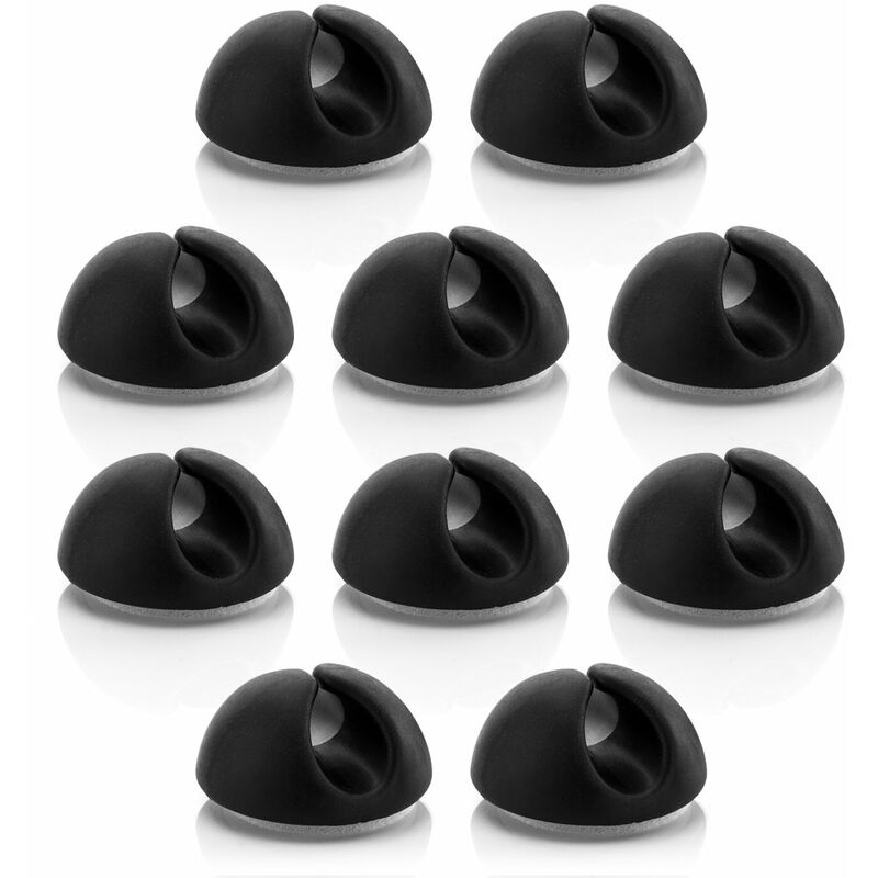 10X Cable Clips Cable Holder Cable Management Cable Fixing Cable Organizer For Cables Up To 8Mm Cable Clips Cable - Image 1