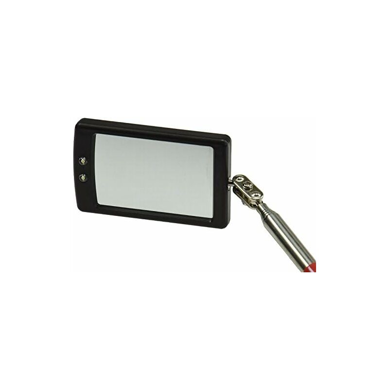 Ultra Slim LED Telescopic Mirror - Battery Included - Super Clear - Extendable Up To 88Cm - Double Ball Joint - - Image 4